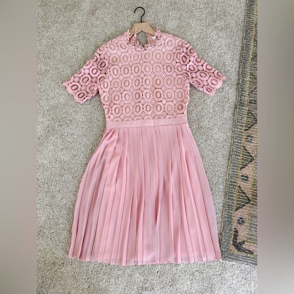 Short sleeve Arabella pink dress Ivy city co